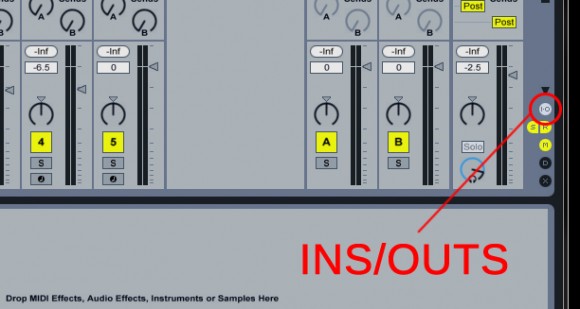 Ableton Ins/outs